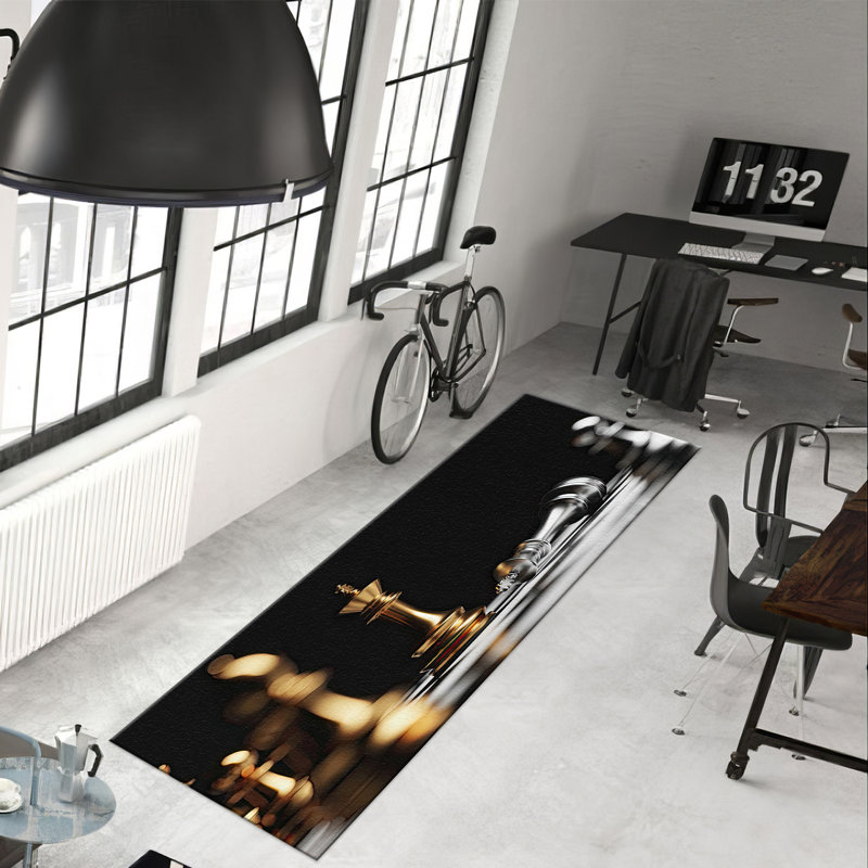 Tapis non tissé à motif floral Floral Elegance, Tapis de couloir 3 pi 3 po x 9 pi 2 po