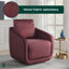 Fauteuil d'appoint pivotant à 360° Lauren en velours de 77 cm de large avec siège à ressorts ensachés-865284025