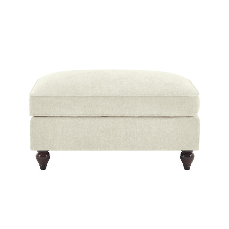 Ottoman Chenille, Beige/White
