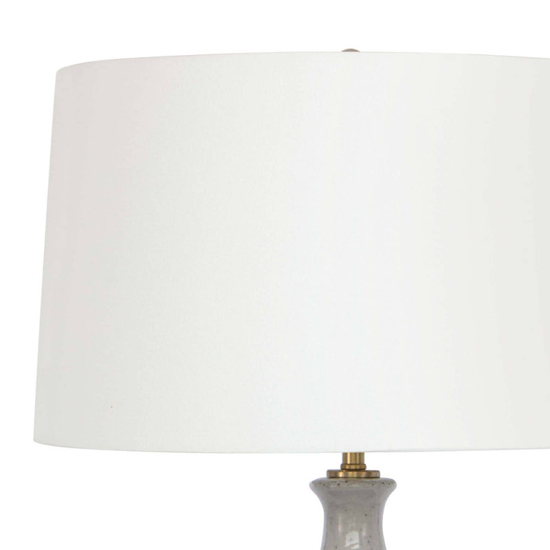 Glace Ceramic Table Lamp, White