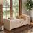 Teddy Storage Bench with Thick Cushions and Tufted Flip Top,with 2 Pillows-130049204