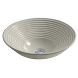 Turnings Ceramic Circular Vessel Bathroom Sink