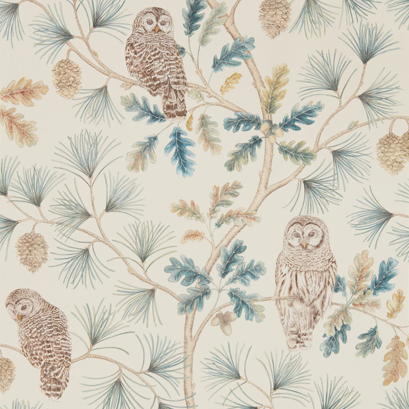 Owlswick Wallpaper, Teal