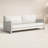 Tyrese Chrissie Wood Loveseat with Cushions