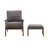 Juntier Upholstered Armchair with Ottoman-444316355