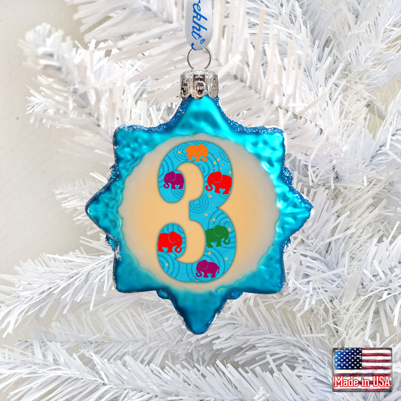 Keepsake 3 Mini Glass Ornament