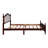 Solid Wood Boucle Upholstered Headboard Bed Frame-1307524274