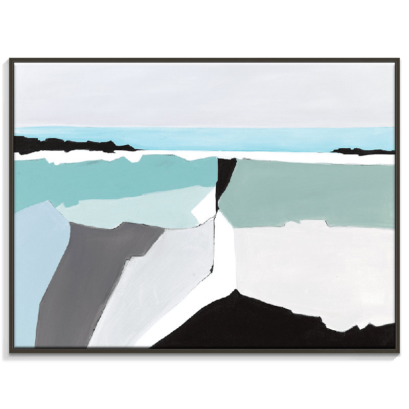 Waiting To Return by Brenda Meynell - Painting, Black Framed Canvas, 41cm H x 51cm W x 5cm D