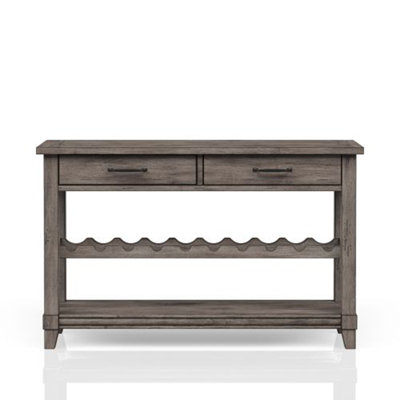 Console Table W/ Wine Bottle Storage & Storage Drawers