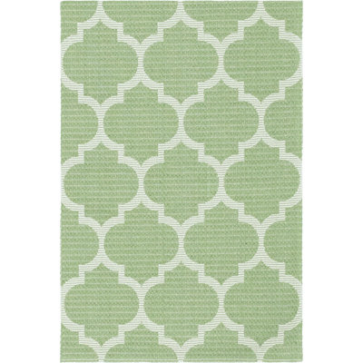 Tapis contemporain de couleur grassy