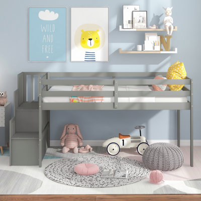 Aydeen Loft Bed with Staircase by Isabelle & Max