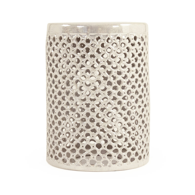 Lanie Garden Stool, Gray