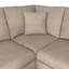 Bablu 4 Seater Faux Leather Corner Sofa -1581981423-1581981424