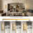 2 - Light 25" Modern Rectangular Ribbed Glass Wall Sconces For Living Room-395776396