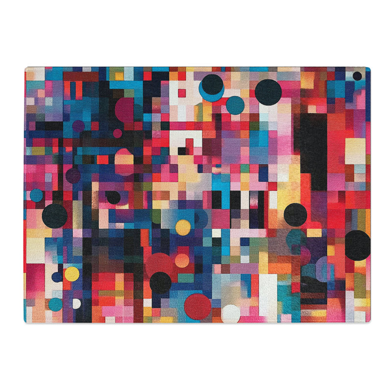 Pixel Pattern Vol.9  Glass Chopping Board
