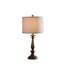 Lampe de table en polyrésine effet bois 27,5 po