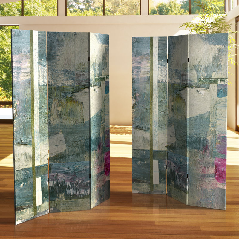 Sydney Abstract Arts Folding Screen, Red Bazaar