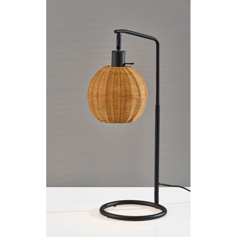 Maeve Table Lamp, Black, Beige