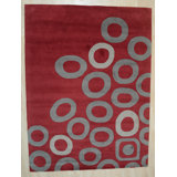 Willow Lila Red Hand Tufted Wool Rug