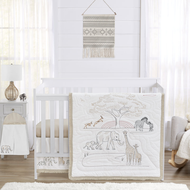 Ensemble de literie pour lit de bébé 4 pièces Serengeti