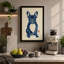 Symmetrical Bulldog Japandi - Wrapped Canvas-29093107-29093005