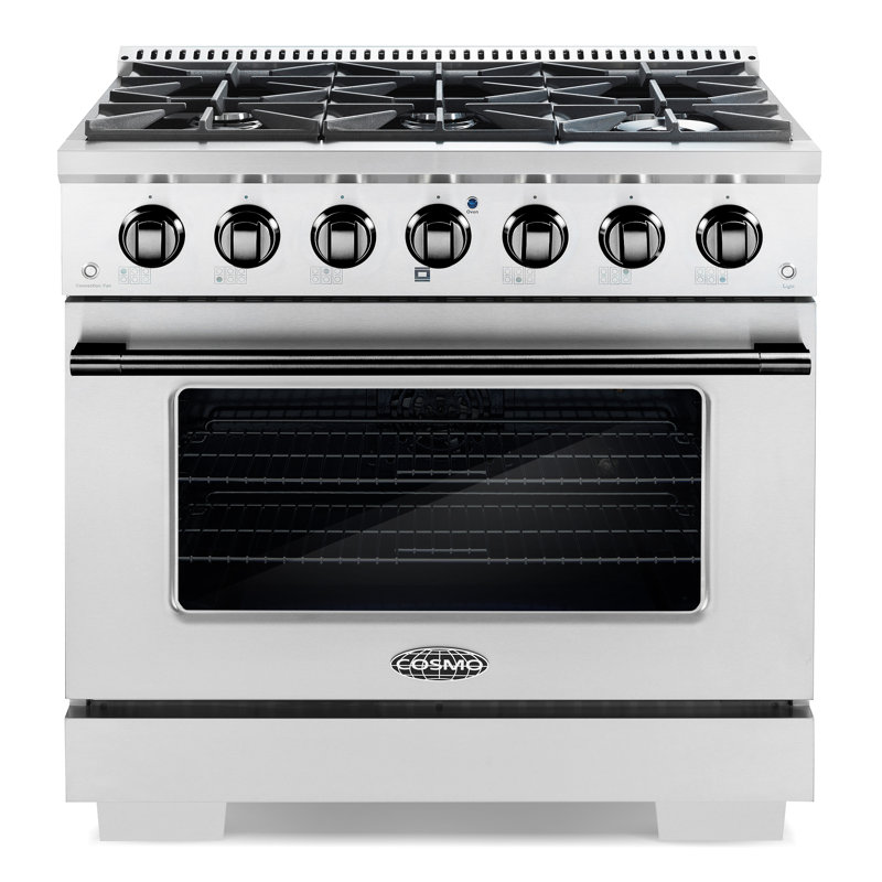 36" 4.5 cu. ft. Freestanding Natural Gas, Black