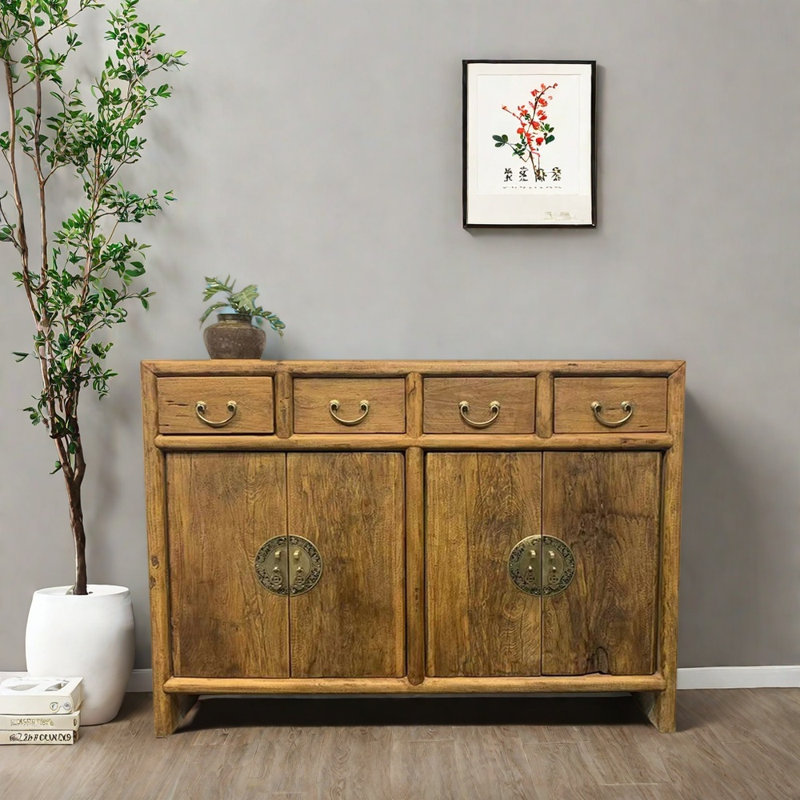Solid Camphor Wood  Hallway Cabinet