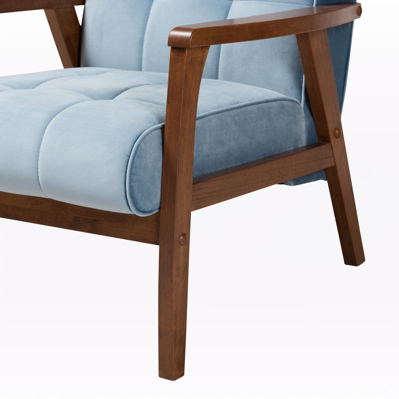 Charrell Upholstered Armchair, Light Blue