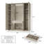 Armoire 77,1 po H