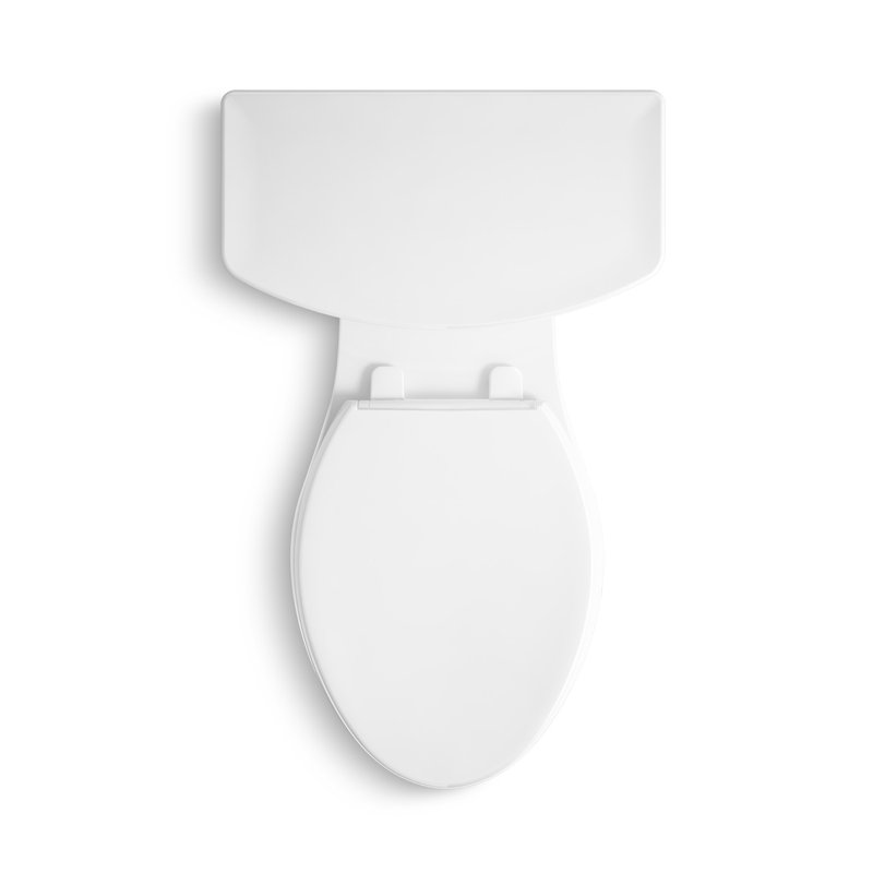 Corbelle™ 1.28 GPF Water Efficient Elongated Two-Piece toilet (Seat Not Included), Left-Hand, White
