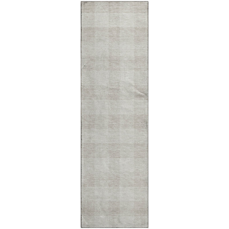 Premium Machine Washable Prisco Ivory Rug, Runner 2'3" x 7'6"