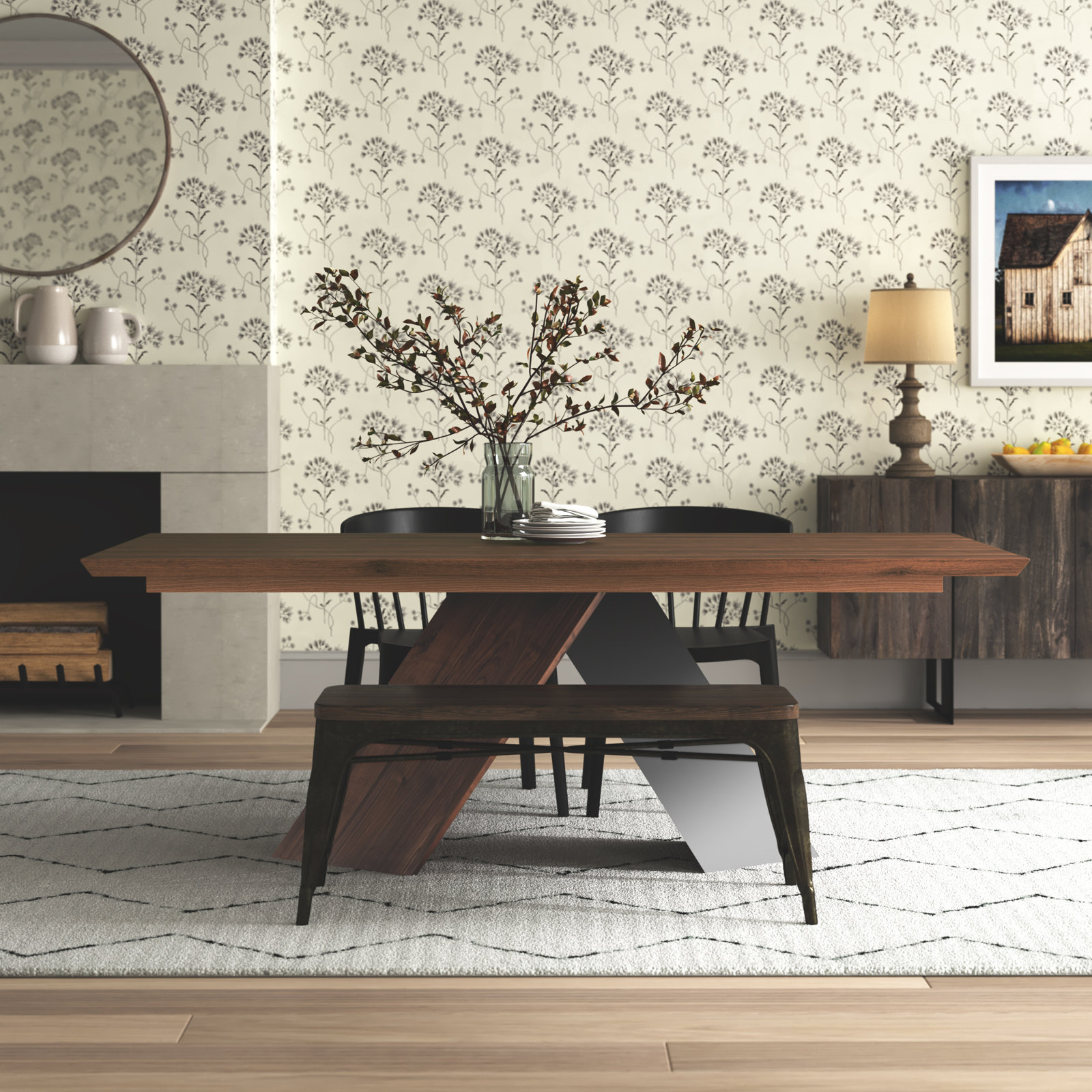 Boran Solid Wood Dining Table