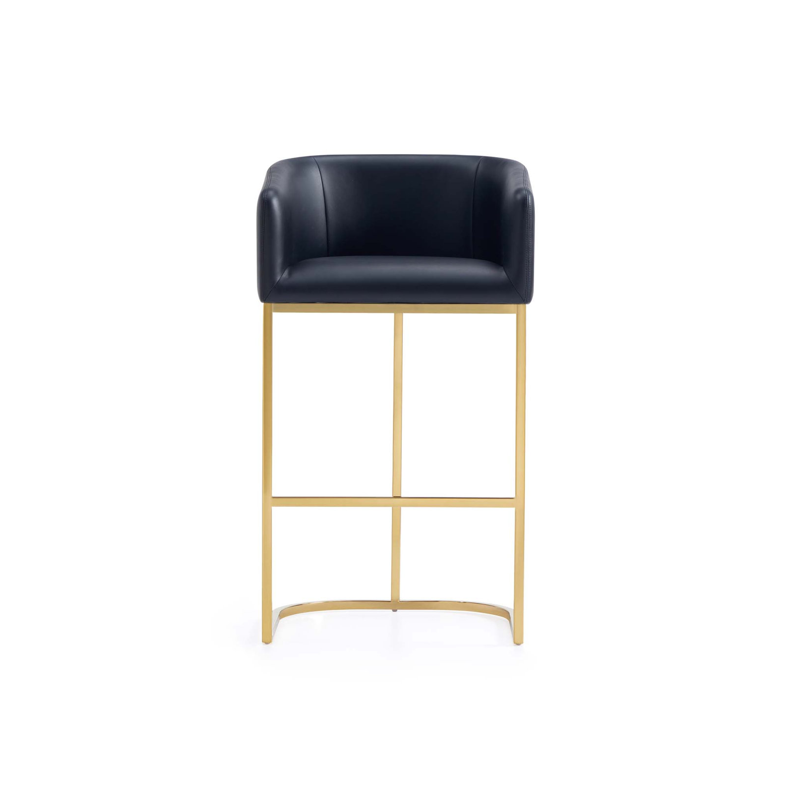 Louvre Bar and Counter Stool, Bar Stool (30" Seat Height), Black