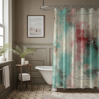 Aged Teal - Premium Shower Curtain