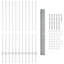 Fence with Post Segment Outdoor Barrier Garden Terrace Divider Boundary-268476090