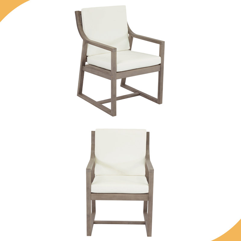 Ensemble de chaises d'extérieur pour l'extérieur, Brun