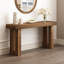 Console 59 "en bois massif récupéré - Longue entrée de ferme et table de canapé pour le couloir