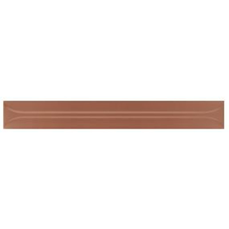 Glazed Textured And Patterned Ceramic Field Tile, Orange