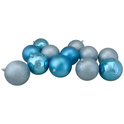 24ct Shatterproof 4-Finish Christmas Ball Ornaments