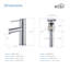 Robinet de salle de bain circulaire monotrou avec ensemble de bonde-61580605
