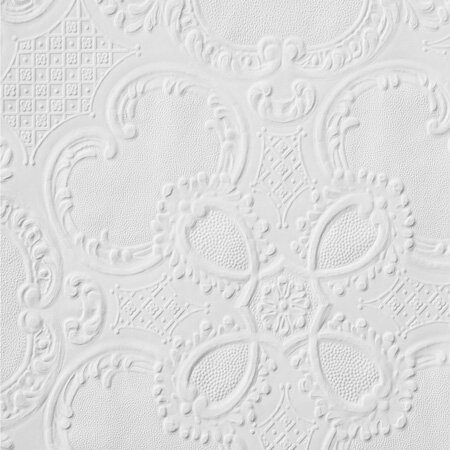 10m L x 52cm W Floral and Botanical 3D Embossed Roll Wallpaper