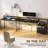 Kurtiss 68" L Shaped Computer Desk with File Drawer with Power Outlet & LED Strip-641801355