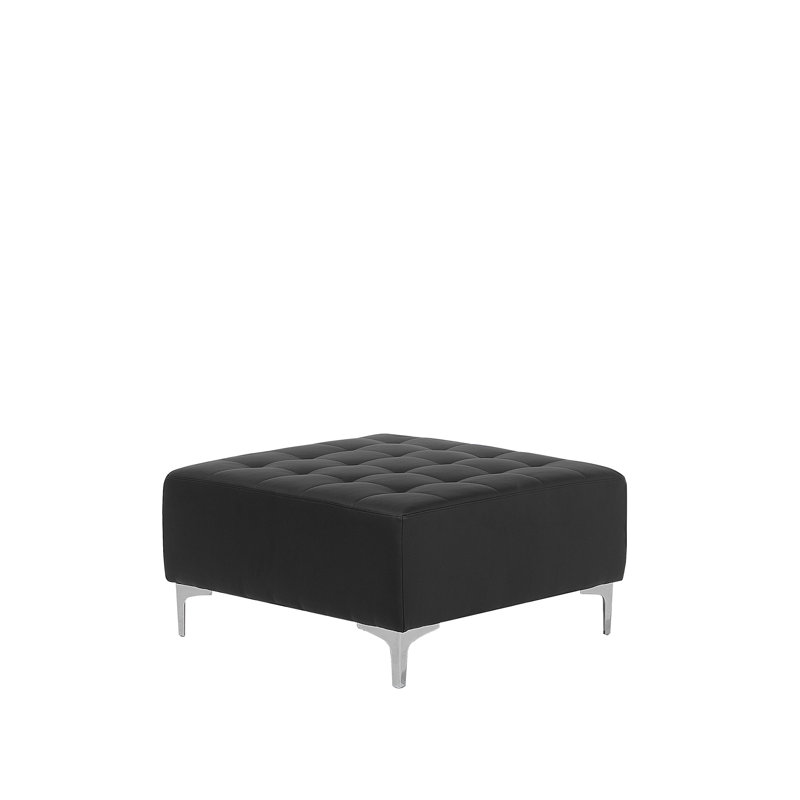 Finnegan 4 Seater Faux Leather Sofa Bed, Black, Right Hand Facing