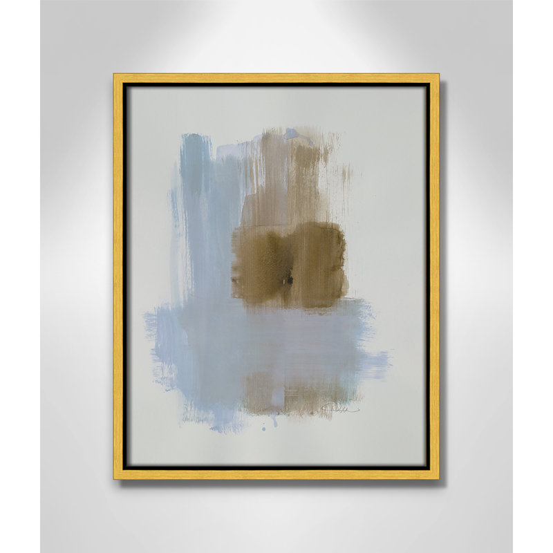 Breighden Powder Room Wash IV Framed On Canvas Print, Or, H 15,5 po x l 12,5 po x P 2 po