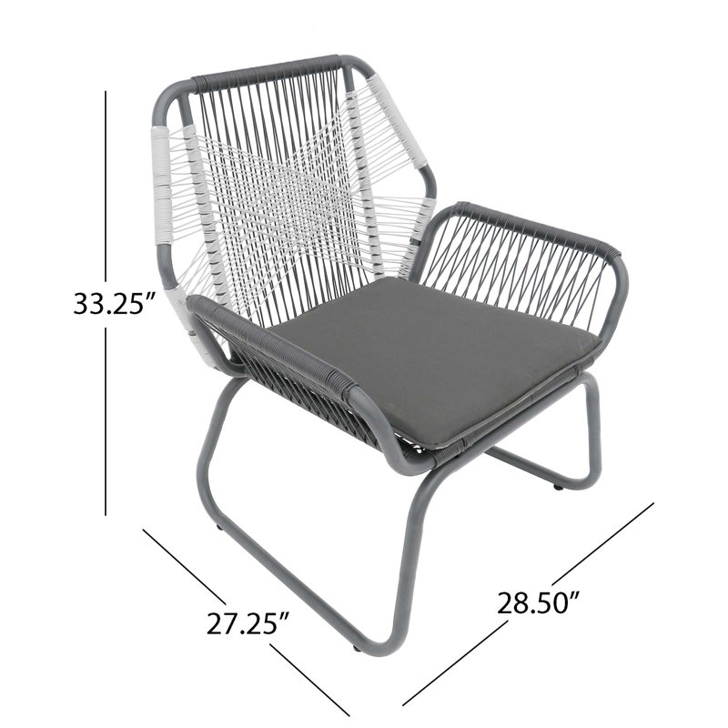Mobilier d'extérieur CLUB CHAIR, Gris