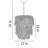 Boho-Chic Tiered Macrame 1-Light Chandelier