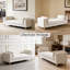 Upholstered Chenille Bench with Solid Wood Frame, 450 lb Weight Capacity, Modern Entryway and End of Bed Bench-1253683643