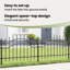 Vidaxl Garden Fence Powder-Coated Steel-116797819-116797820