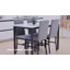 Ensemble de table de salle à manger 5 pièces en faux marbre avec 4 chaises-503717842-503717843