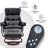 Swivel Recliners with Ottoman, Reclining TV Chairs with Vibration, Faux Leather Lounge Chair-2115537196